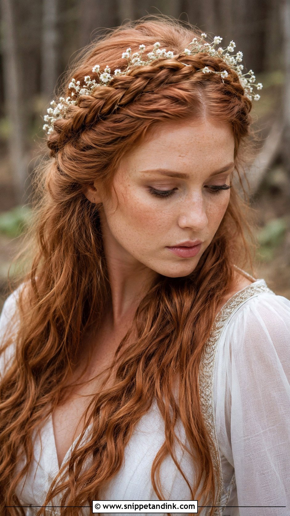 Dutch Braid Viking Crown - Snippet and Ink - 25 Viking Bridal Hair Ideas