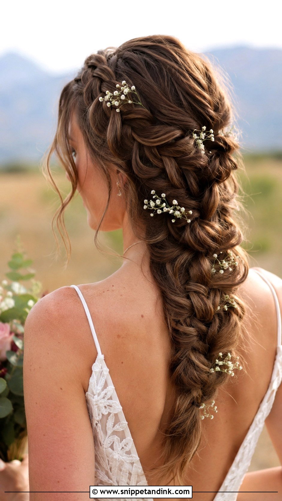 Dutch Braid Wedding Hairstyle - Snippet and Ink - 25 Cute Wedding Hairstyles