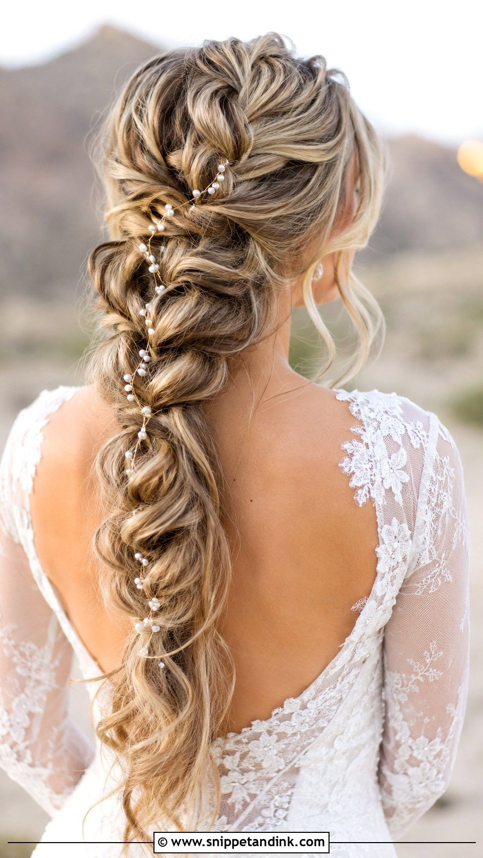 Dutch Braid Wedding Hairstyle for Long Hair - Snippet and Ink - 20 Long Hairstyle for Wedding Ideas