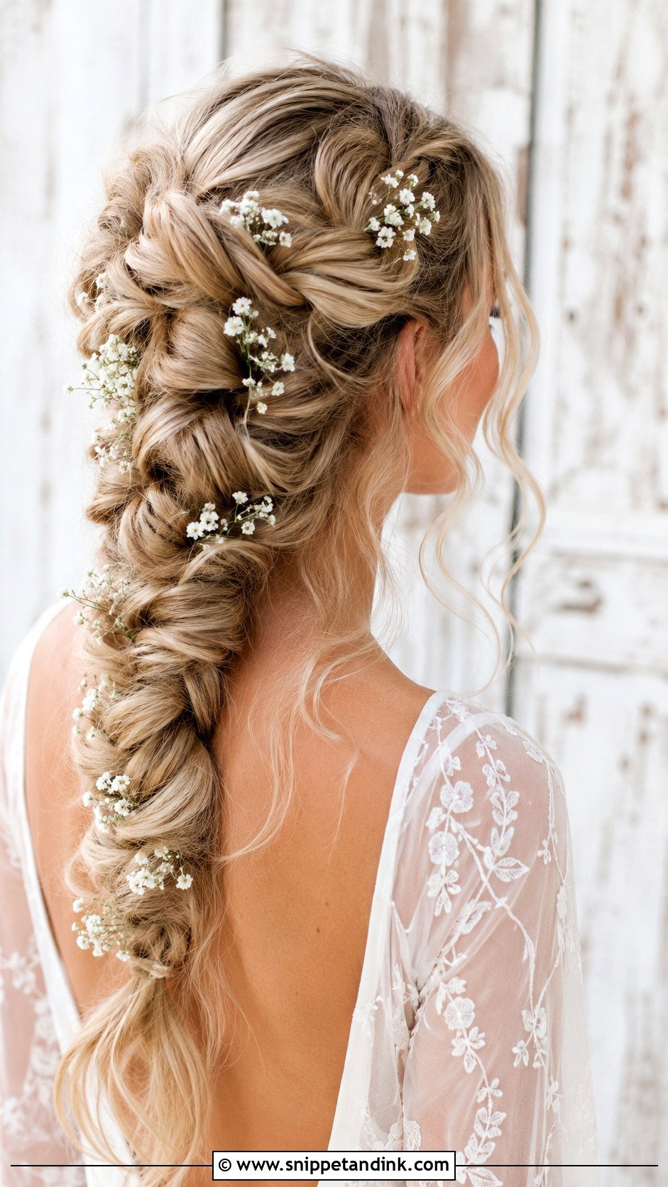 Dutch Braid Wedding Look - Snippet and Ink - 20 Hair Inspo for Wedding Ideas