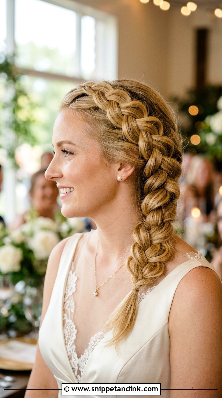 Dutch Braid Wedding Style - Snippet and Ink - 20 Braid Hairstyle for Bride Ideas