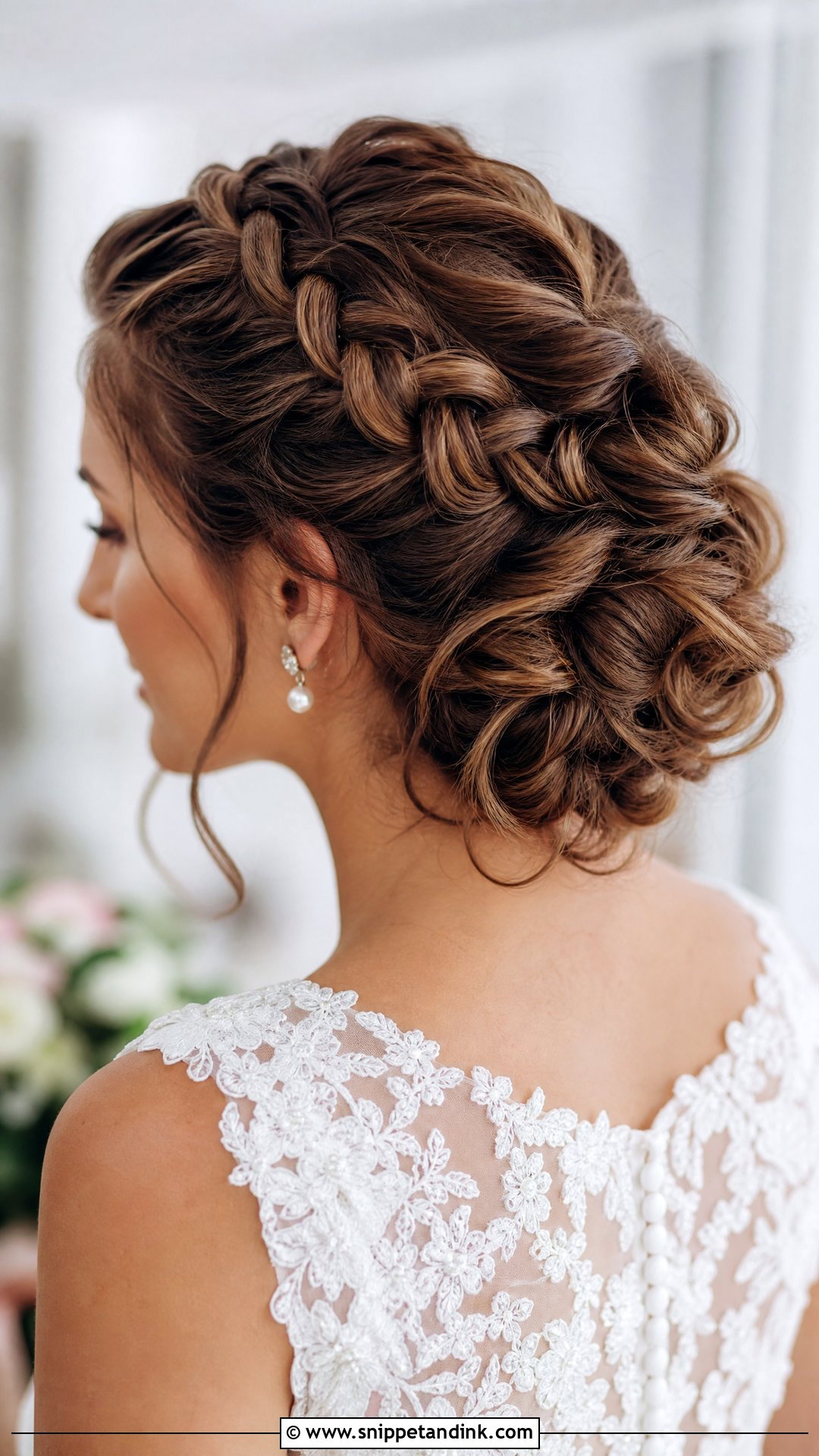 Dutch Braid Wedding Updo - Snippet and Ink - 20 Wedding Updo Hairstyles with Braid