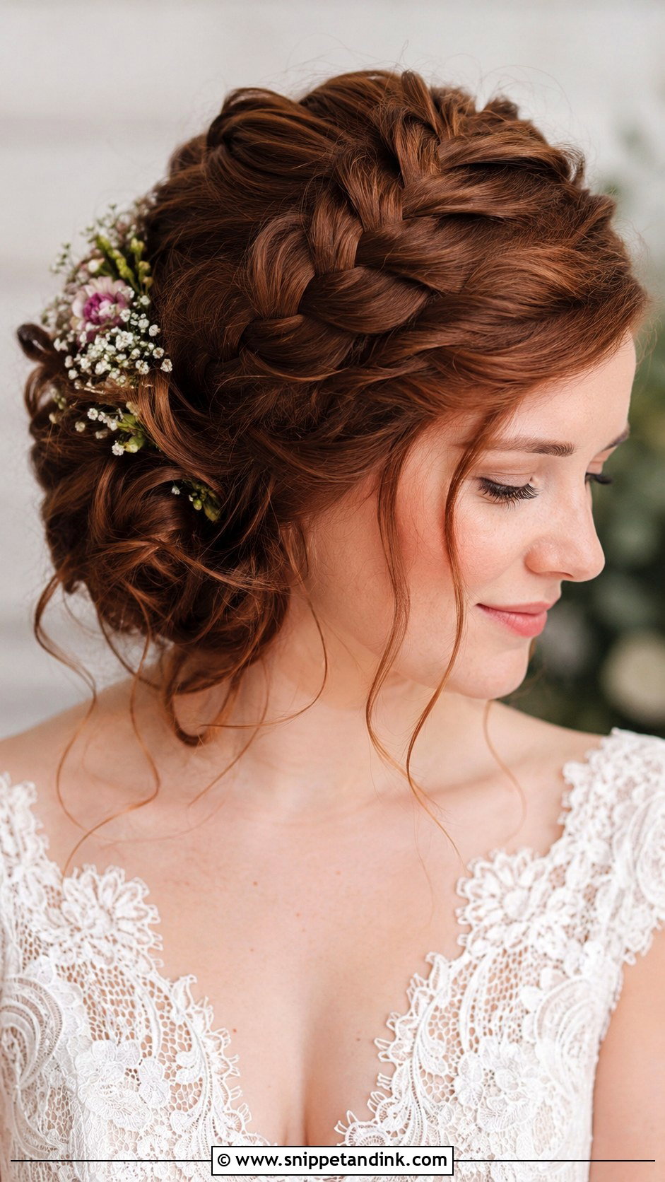 Dutch Braid Wedding Updo - Snippet and Ink - 25 Romantic Bridal Hair Ideas