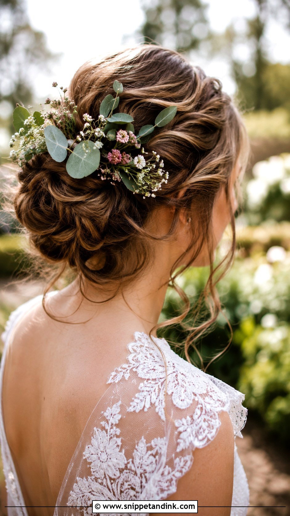 Dutch Braid With Floral Trail - Snippet and Ink - 20 Bride Hair Flowers