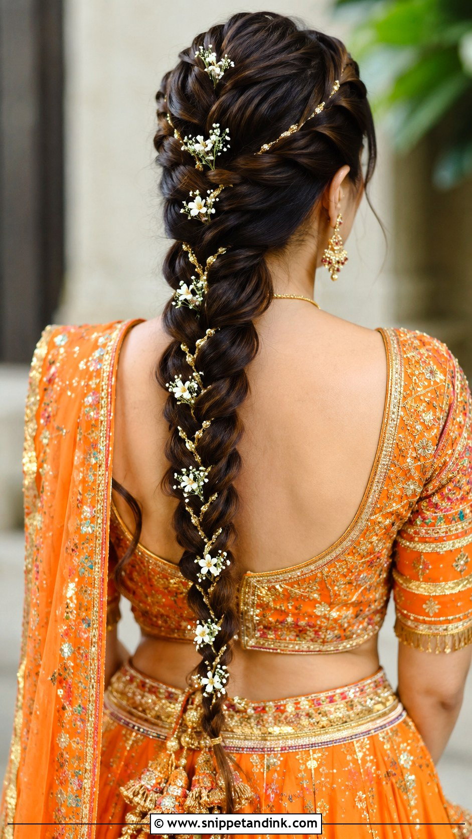 Dutch Braid for Bride - Snippet and Ink - 25 Mehandi Hairstyles for Bride