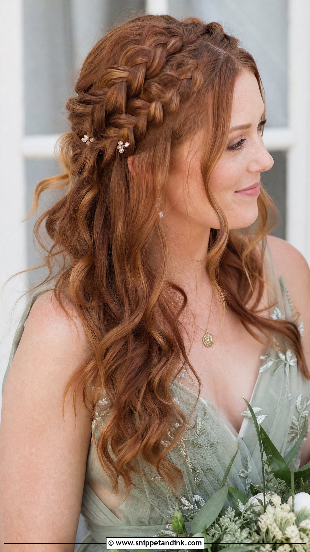 Dutch Braids With Loose Curls - Snippet and Ink - 20 Hairstyles for Bride Sister