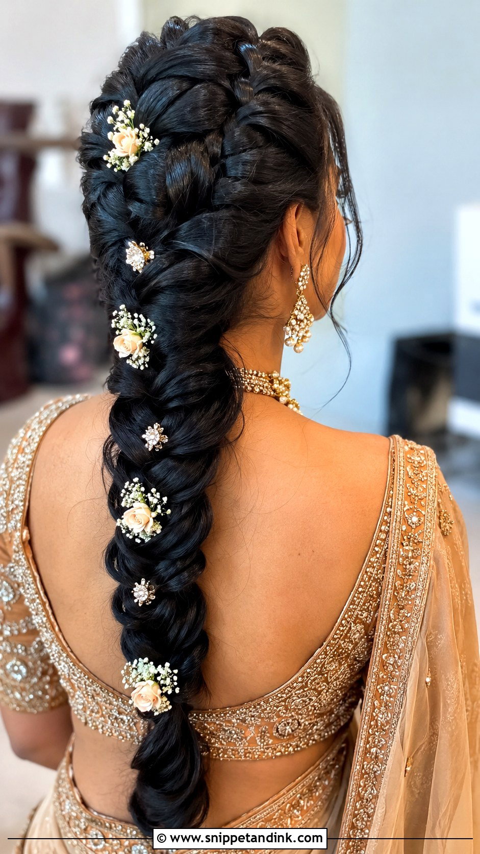 Dutch Bridal Braid - Snippet and Ink - 15 Indian Bridal Bread Hairstyle Ideas