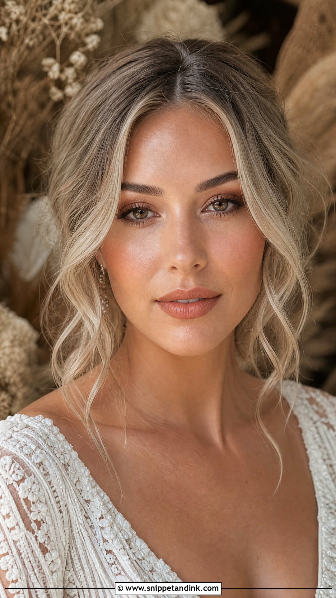 Earth Tone Boho Bridal Makeup - Snippet and Ink - 20 Boho Bridal Makeup Ideas