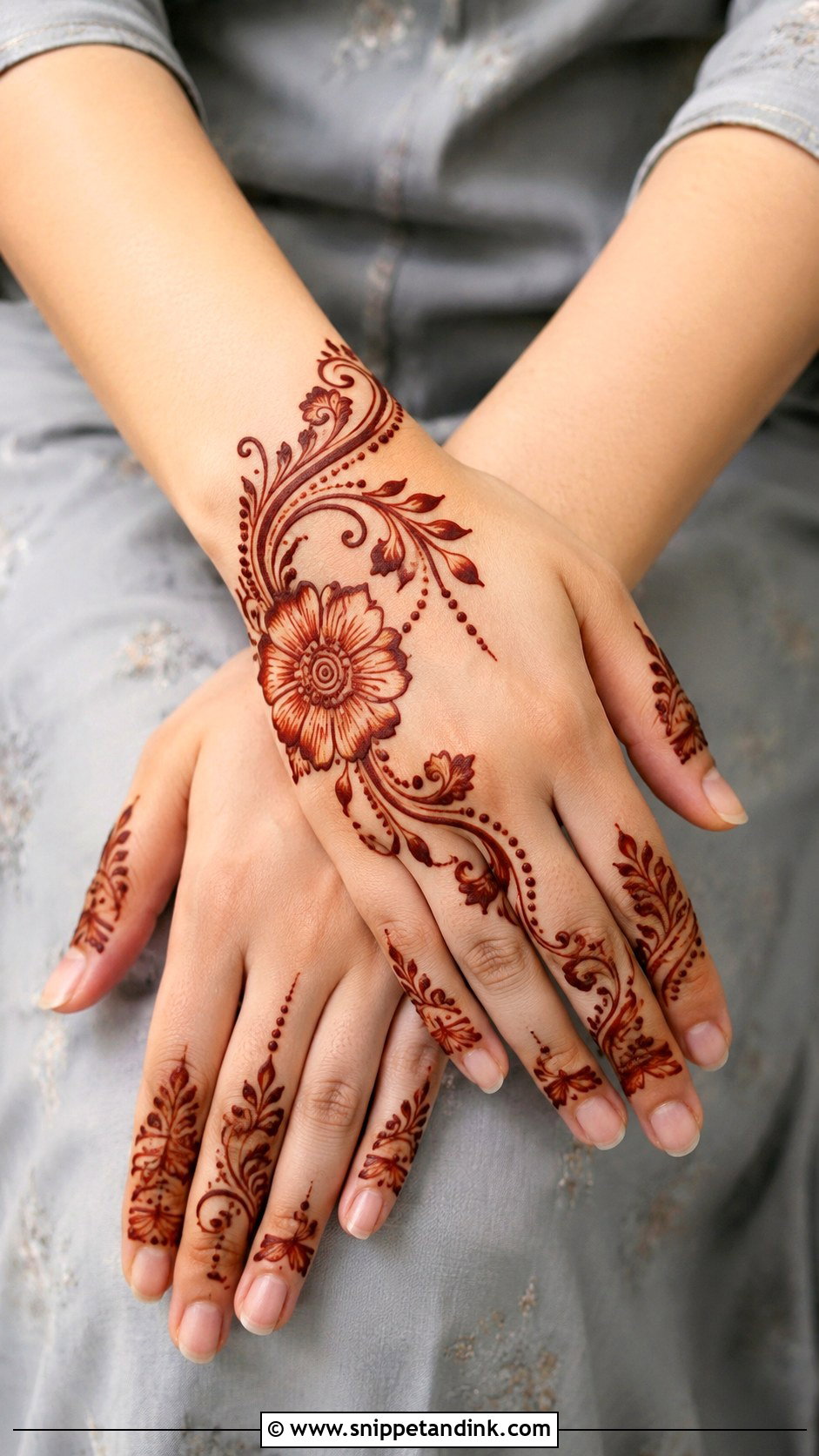 Easy Arabic Mehndi Design - Snippet and Ink - 30 Latest Arabic Mehndi Designs