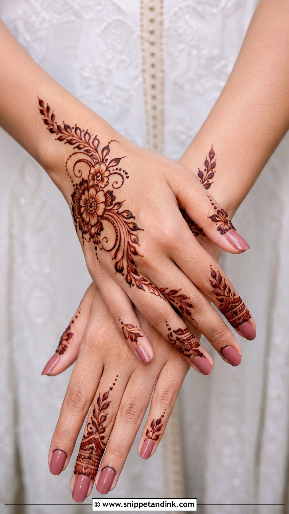 Easy Back Hand Arabic Mehndi Design - Snippet and Ink - 35 Easy Mehndi Designs for Beginners