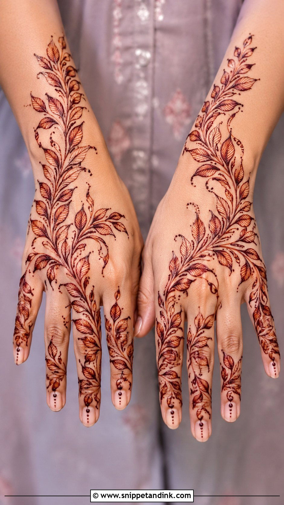 Easy Back Hand Mehndi Design For Beginners - Snippet and Ink - 35 Simple Back Hand Mehndi Designs