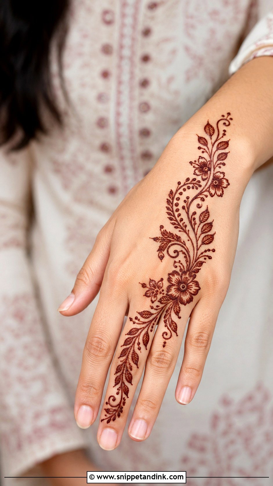 Easy Bail Mehndi Design - Snippet and Ink - 35 Easy Mehndi Designs for Beginners
