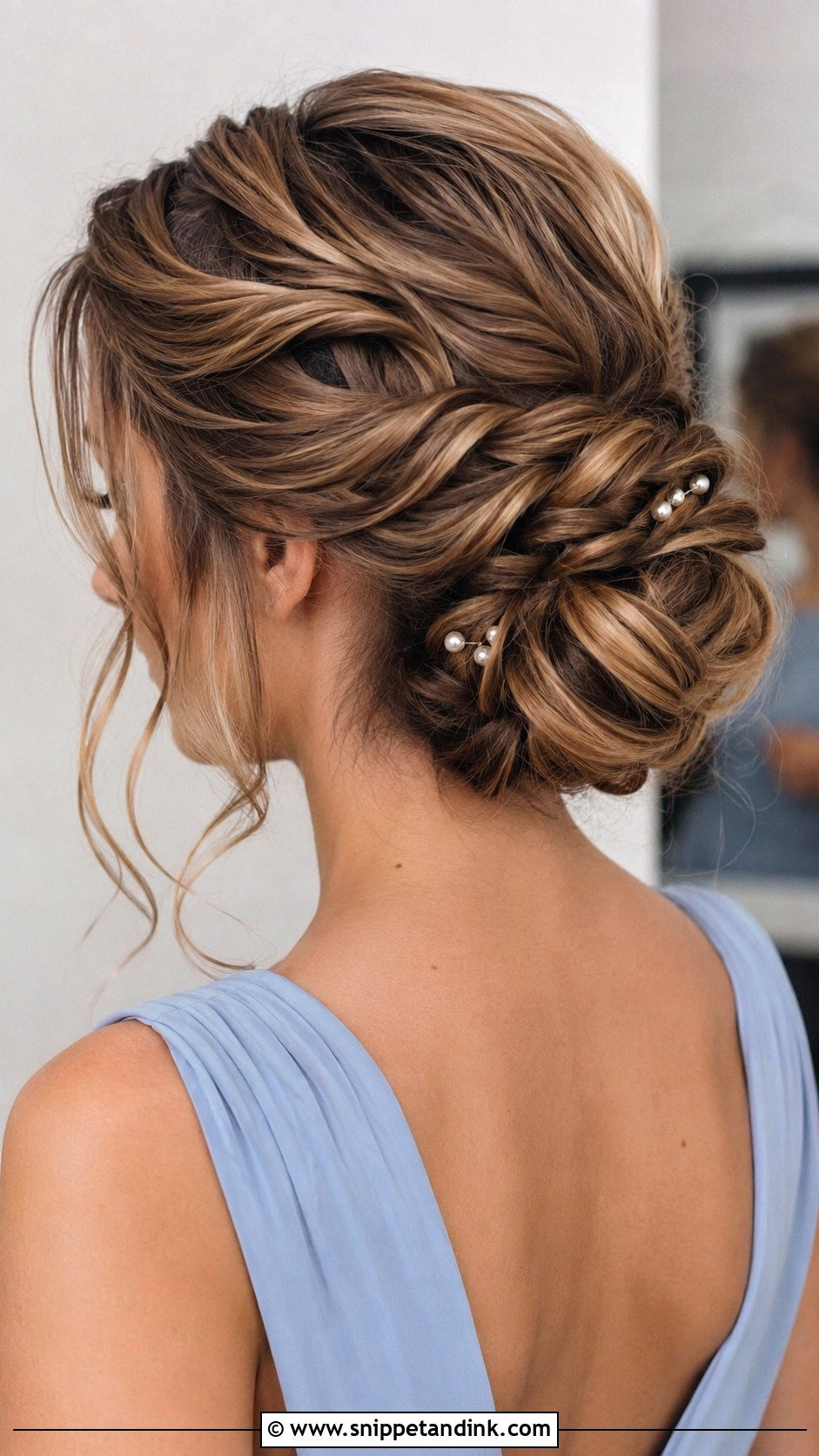 Easy Braided Bun Bridesmaid Updo - Snippet and Ink - 20 Easy Bridesmaid Updo Ideas