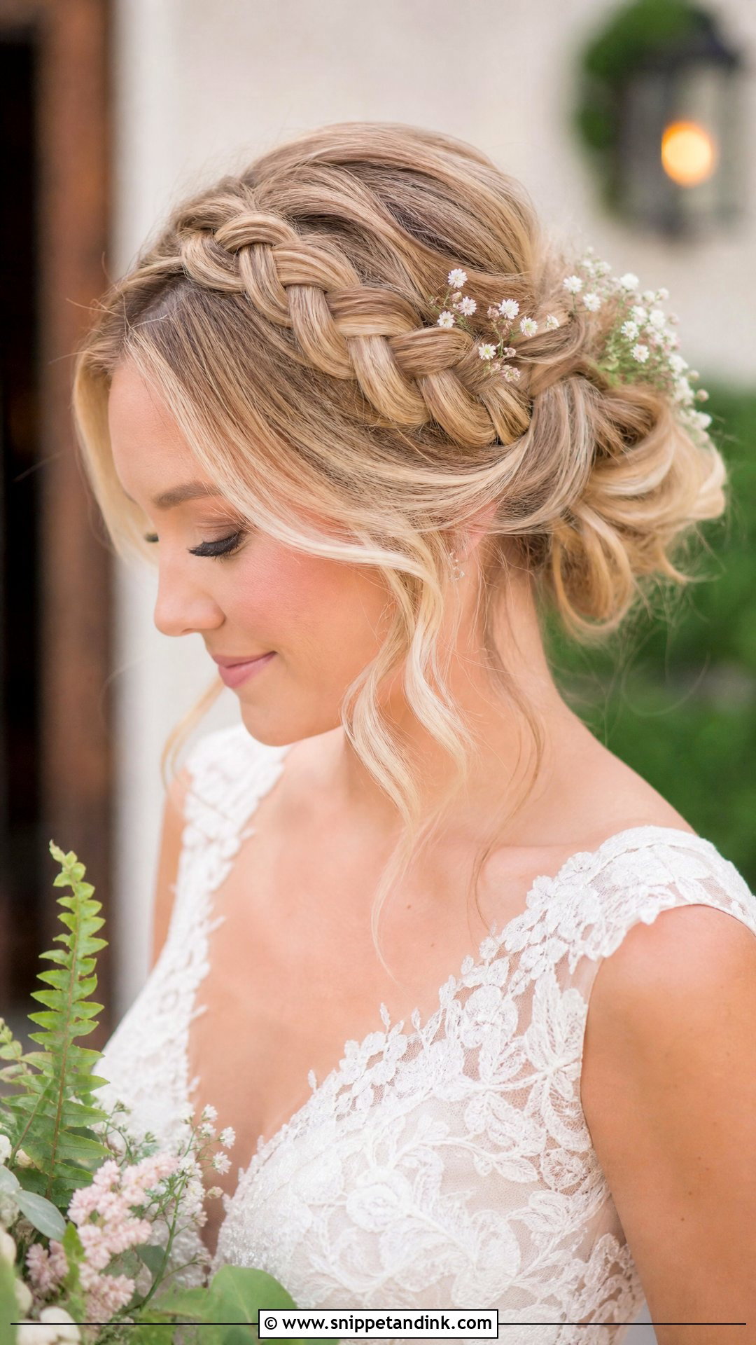 Easy Braided Wedding Hairstyle - Snippet and Ink - 15 Easy Wedding Hairstyles for Bride