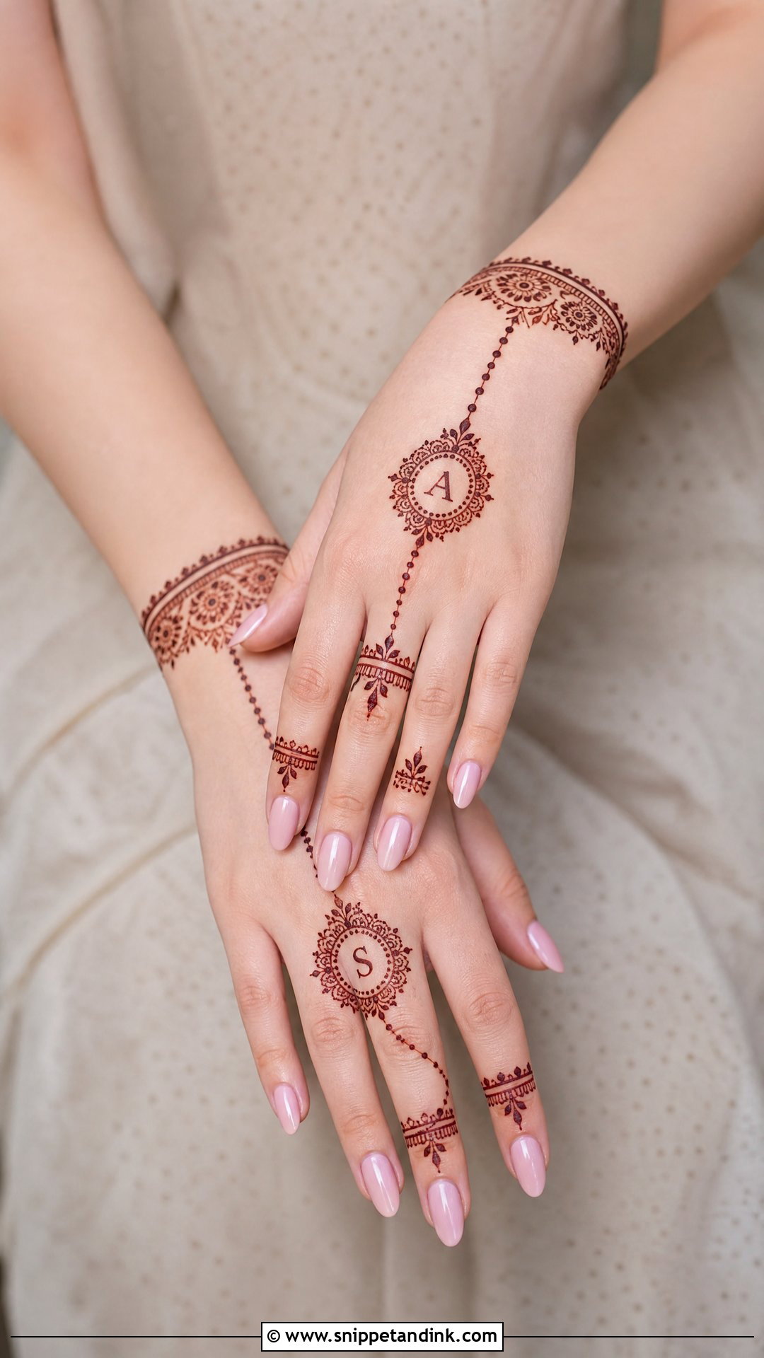 Easy Bridal Mehndi Design For Engagement - Snippet and Ink - 20 Easy Bridal Mehndi Designs