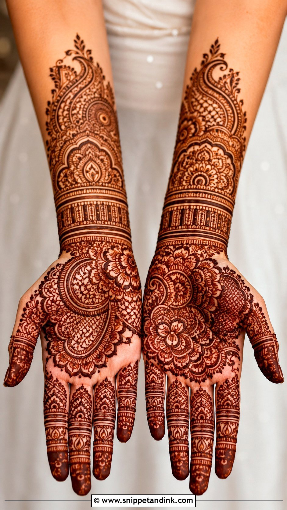 Easy Bridal Mehndi Design - Snippet and Ink - 35 Easy Mehndi Design Ideas