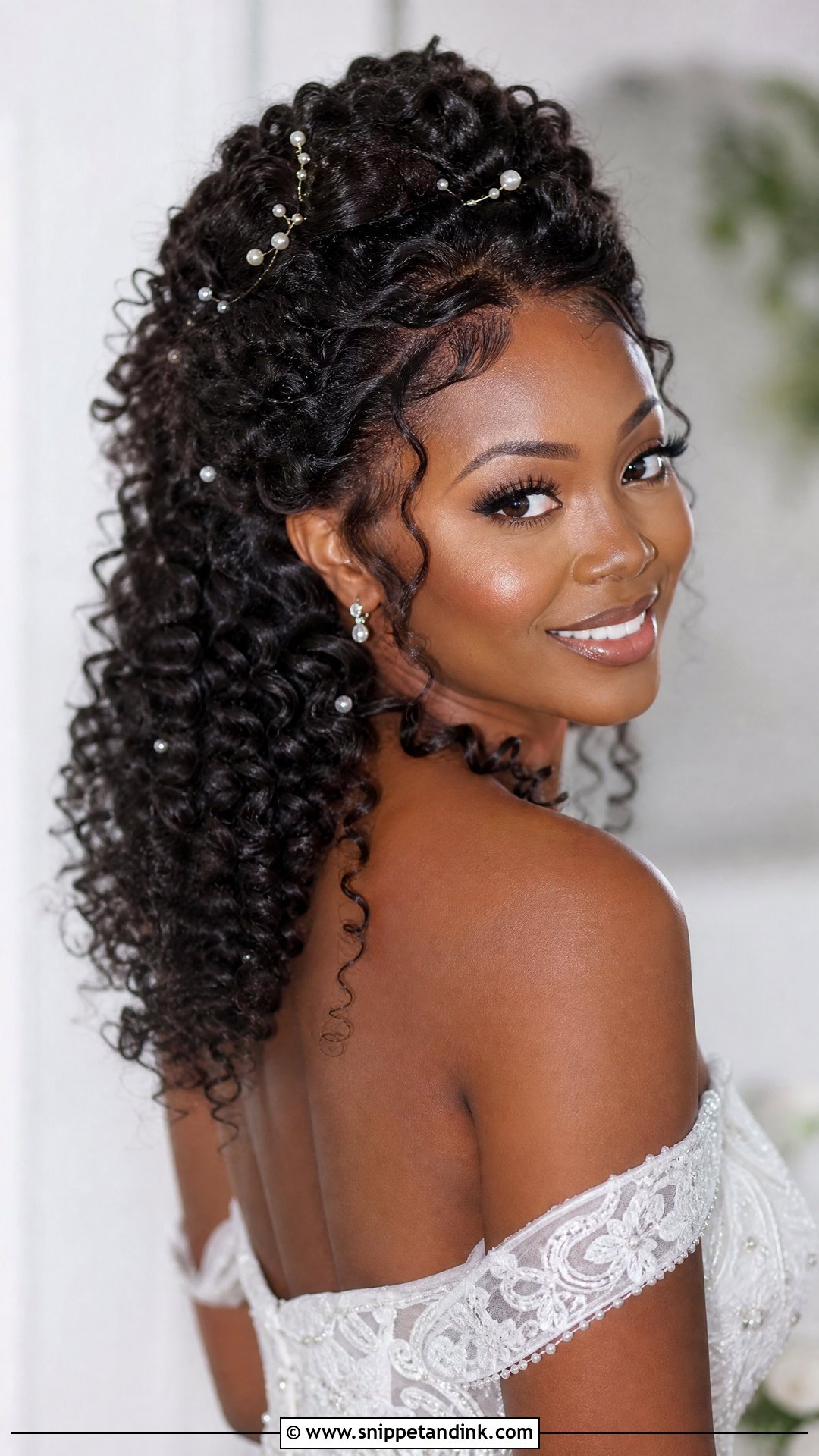 Easy Curly Wedding Hairstyle - Snippet and Ink - 15 Easy Wedding Hairstyles for Bride