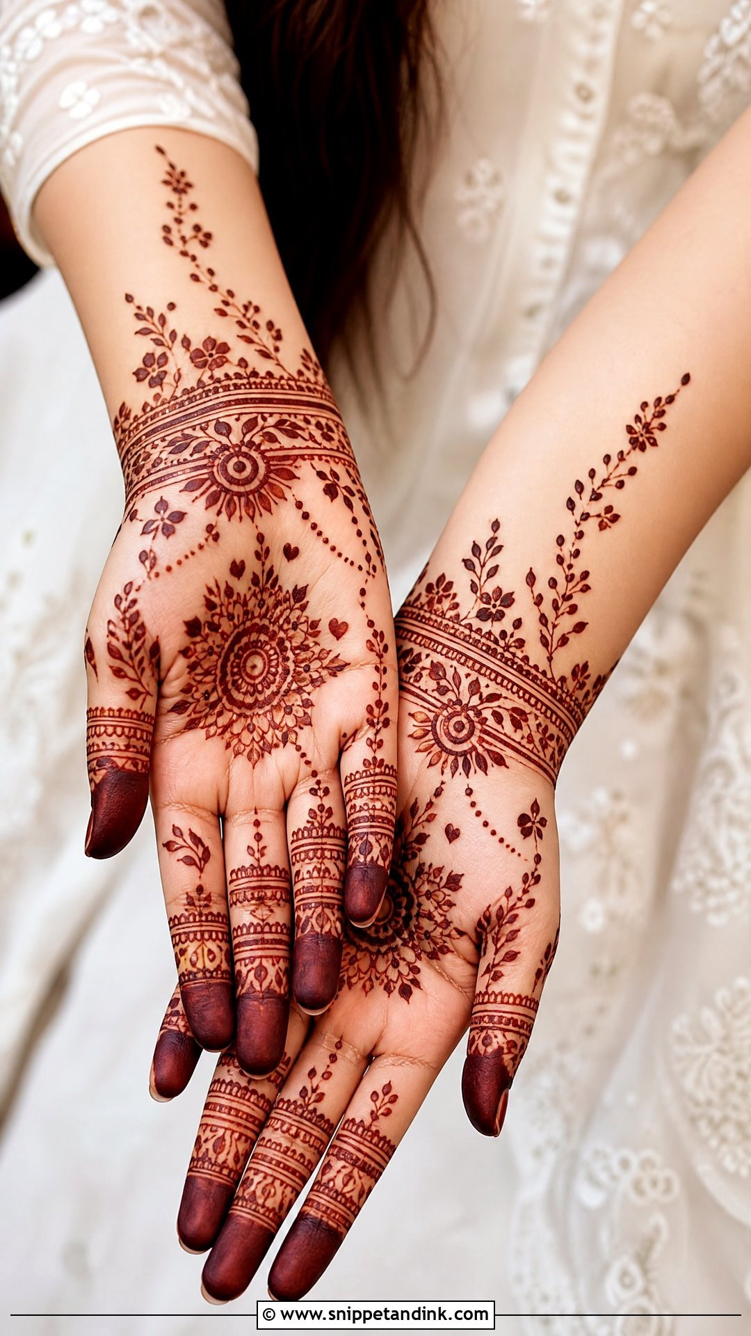 Easy Cute Mehndi Design - Snippet and Ink - 35 Easy Mehndi Designs