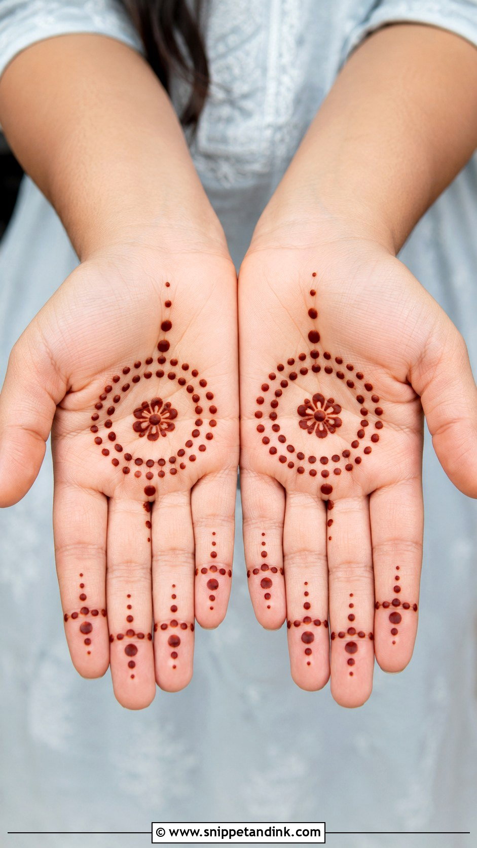 Easy Dots Mehndi Design for Kids - Snippet and Ink - 30 Very Easy Mehndi Designs for Kids