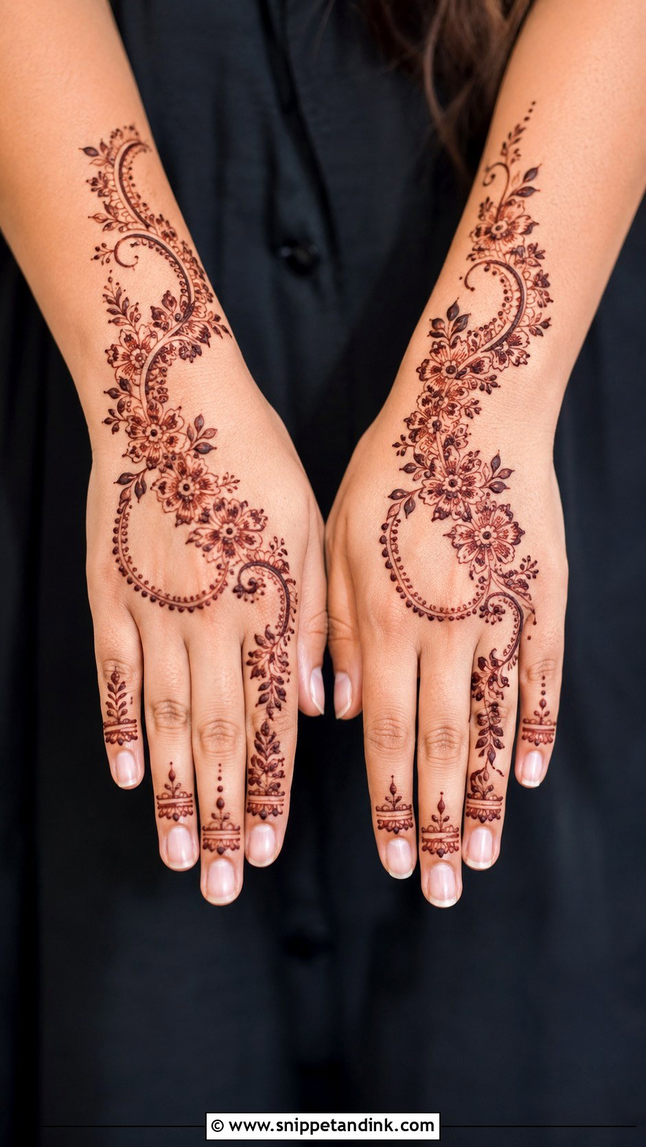 Easy Eid Mehndi Design - Snippet and Ink - 30 Simple and Easy Mehndi Designs