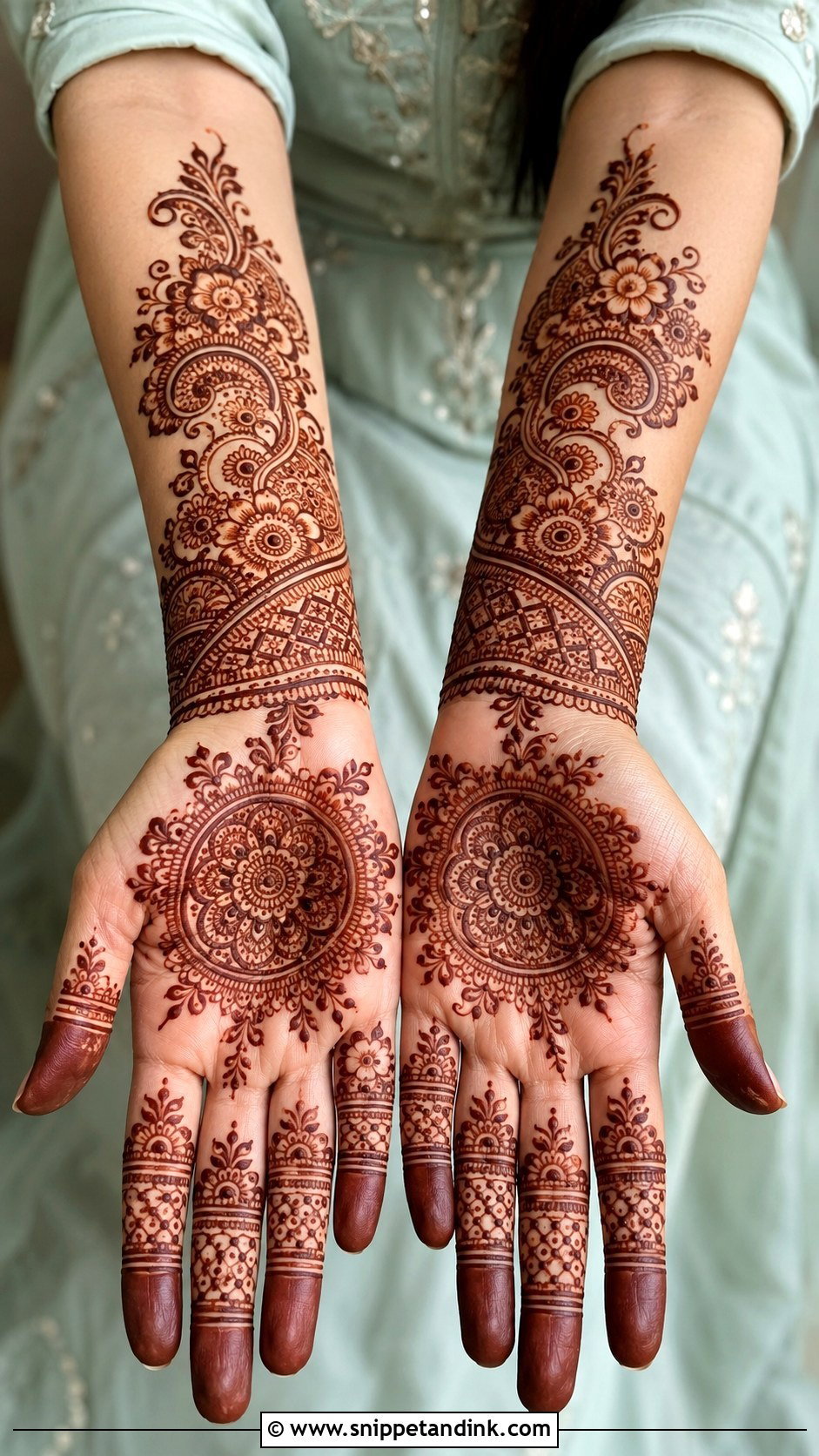 Easy Full Hand Mehndi Design - Snippet and Ink - 35 Easy Mehndi Design Ideas