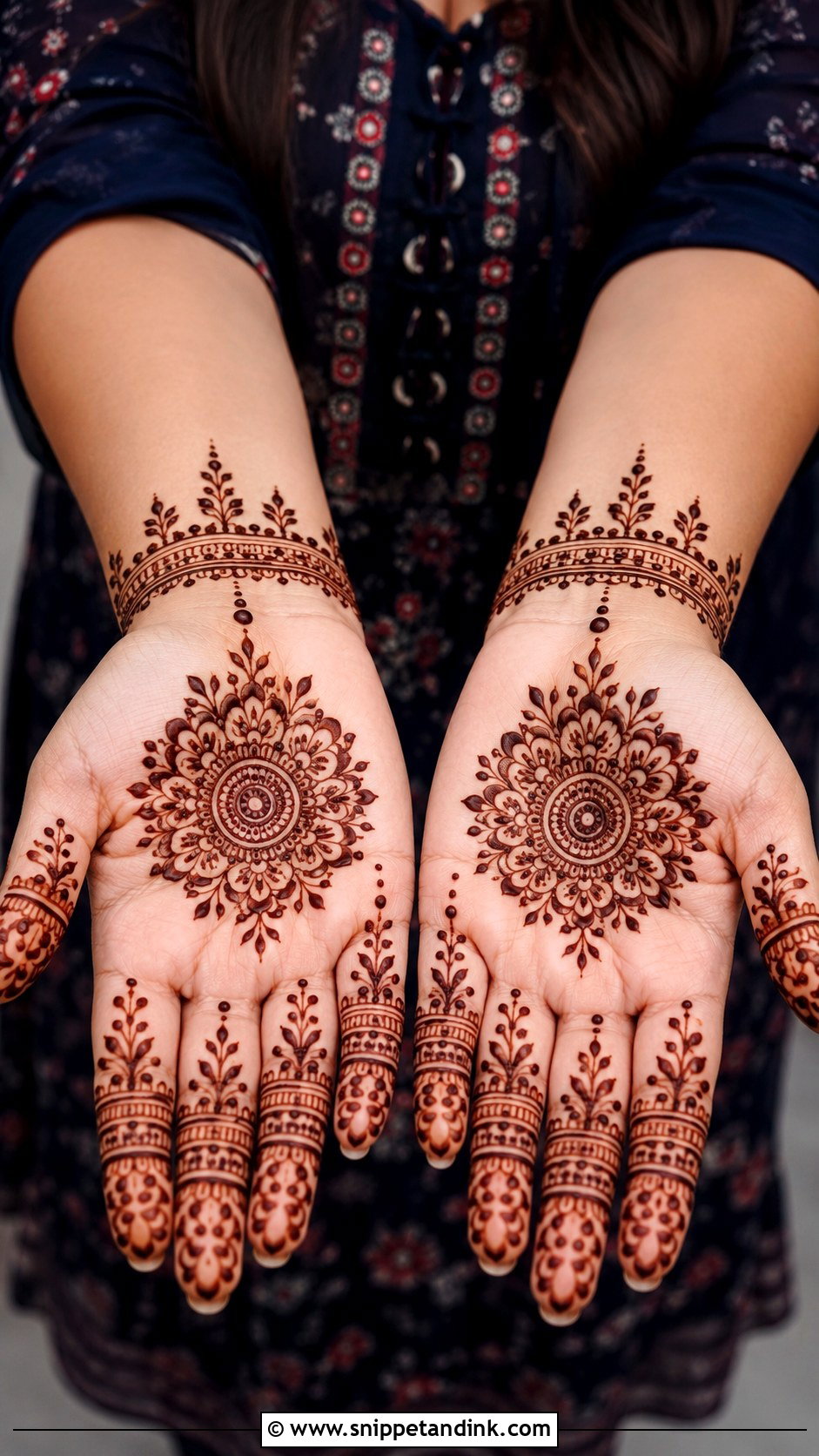 Easy Henna Mehndi Design For Beginners - Snippet and Ink - 30 Henna Mehndi Designs