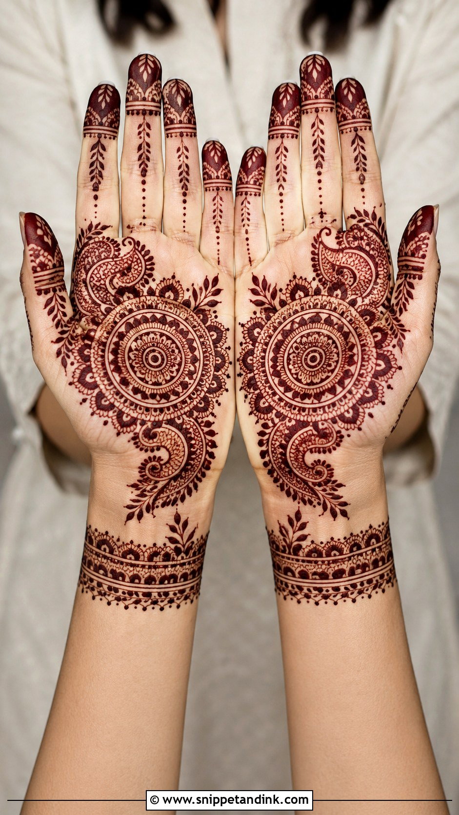 Easy Indian Mehndi Design - Snippet and Ink - 35 Easy Mehndi Designs for Beginners
