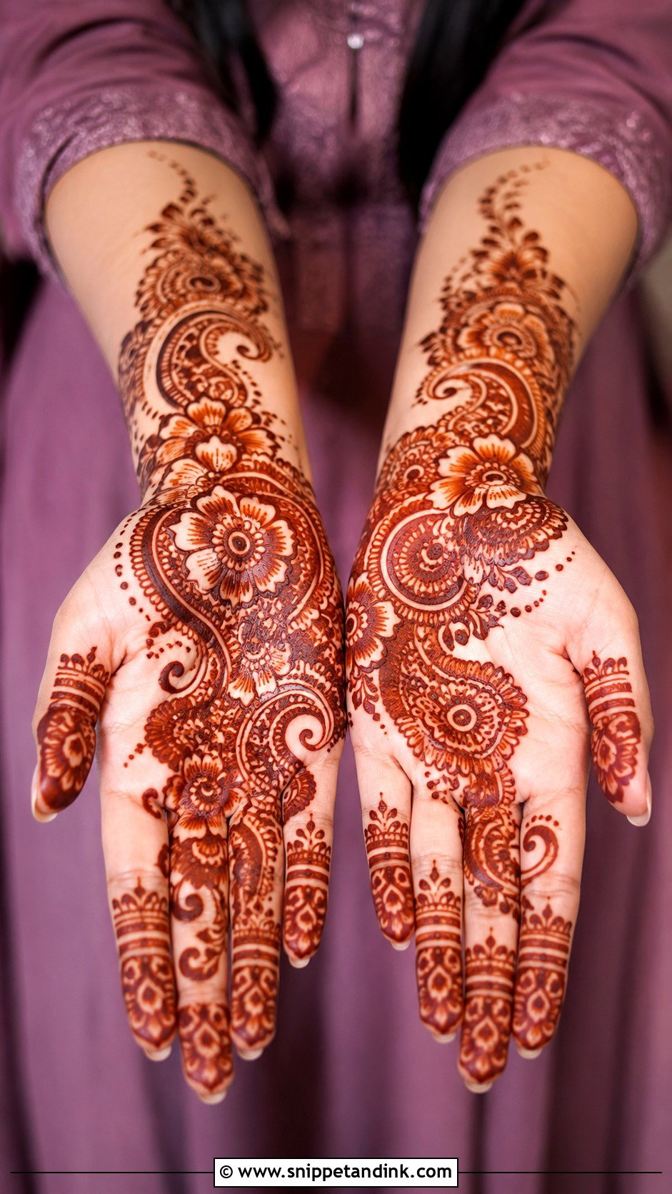 Easy Indo Arabic Mehndi Design - Snippet and Ink - 35 Easy Mehndi Design Ideas