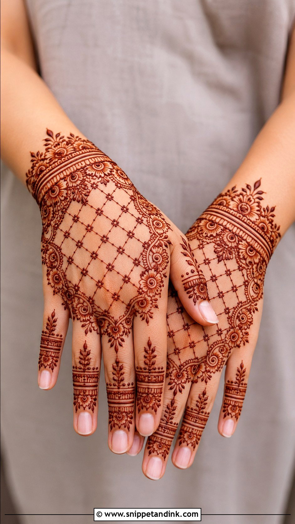 Easy Jaali Mehndi Design - Snippet and Ink - 35 Easy Mehndi Design Ideas