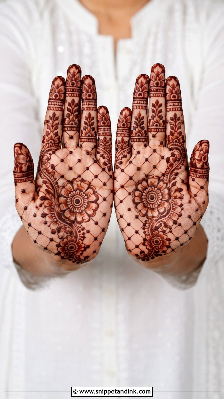 Easy Jaali Palm Mehndi Design - Snippet and Ink - 35 Simple Easy Palm Mehndi Design Ideas