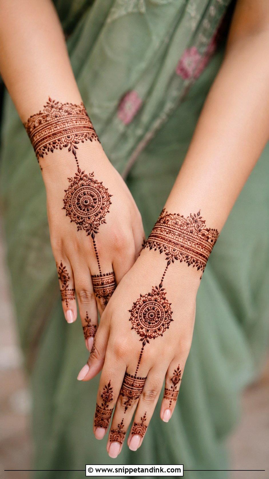 Easy Jewelry Mehndi Design - Snippet and Ink - 35 Easy Mehndi Designs for Beginners