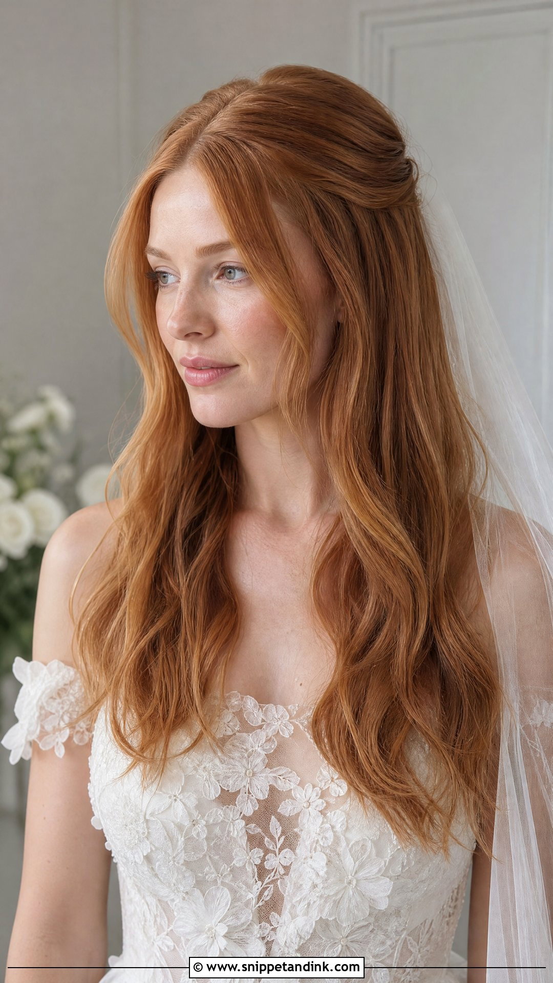 Easy Long Hair Wedding Hairstyle - Snippet and Ink - 15 Easy Wedding Hairstyles for Bride