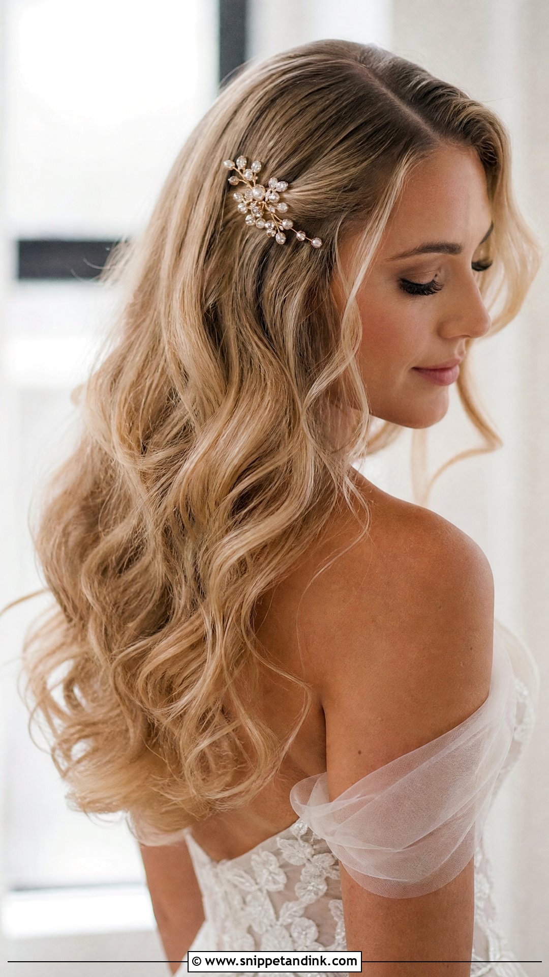Easy Loose Waves Wedding Hairstyle - Snippet and Ink - 15 Easy Wedding Hairstyles for Bride