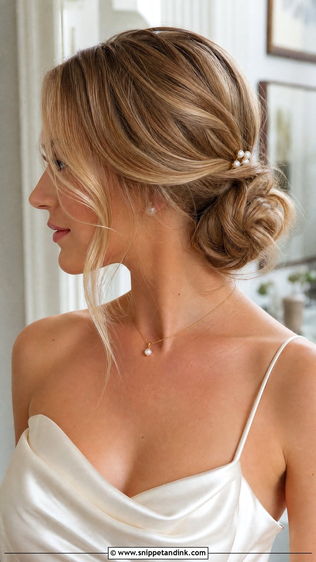 Easy Low Bun Wedding Hair - Snippet and Ink - 15 Easy Hair for Wedding Ideas