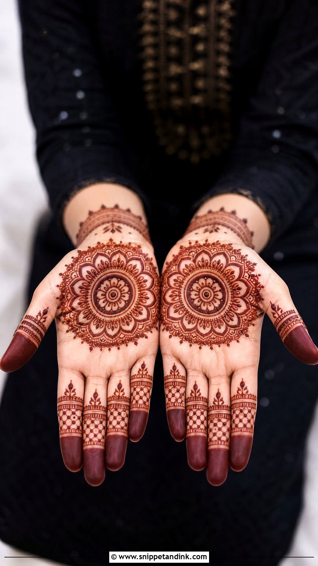 Easy Mandala Mehndi Design - Snippet and Ink - 35 Easy Mehndi Designs