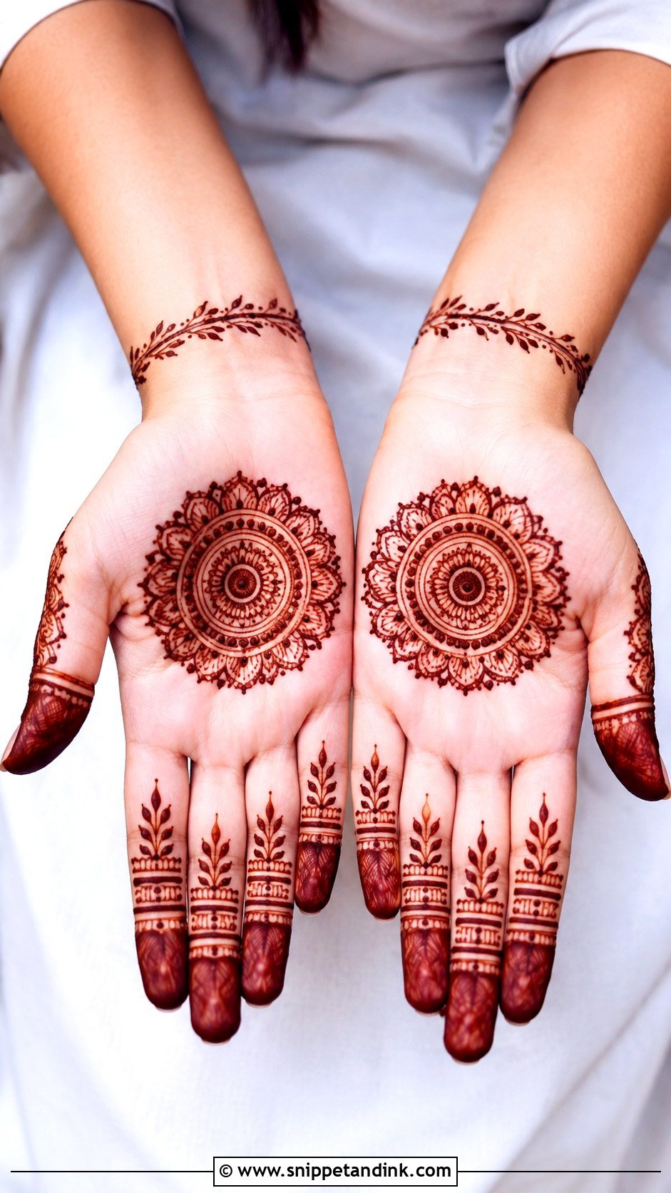 Easy Mandala Mehndi Design - Snippet and Ink - 35 Mandala Mehndi Design Ideas