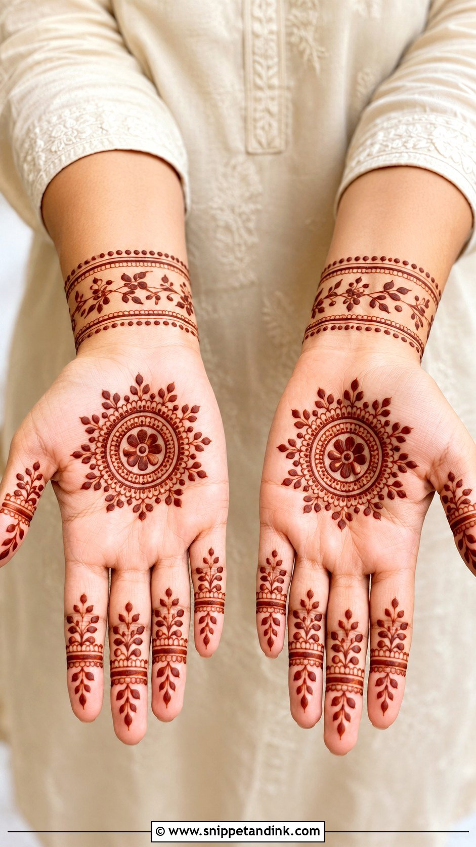 Easy Mehndi Design For Beginners - Snippet and Ink - 35 Beautiful Mehndi Design Ideas