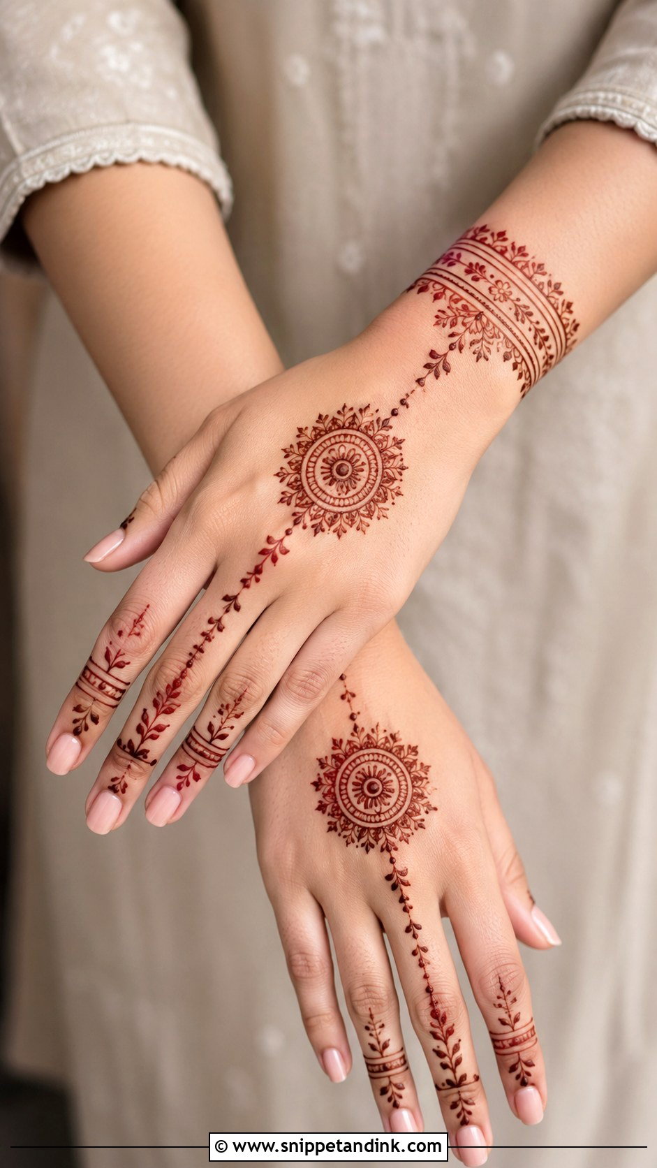 Easy Modern Mehndi Design - Snippet and Ink - 35 Easy Mehndi Design Ideas