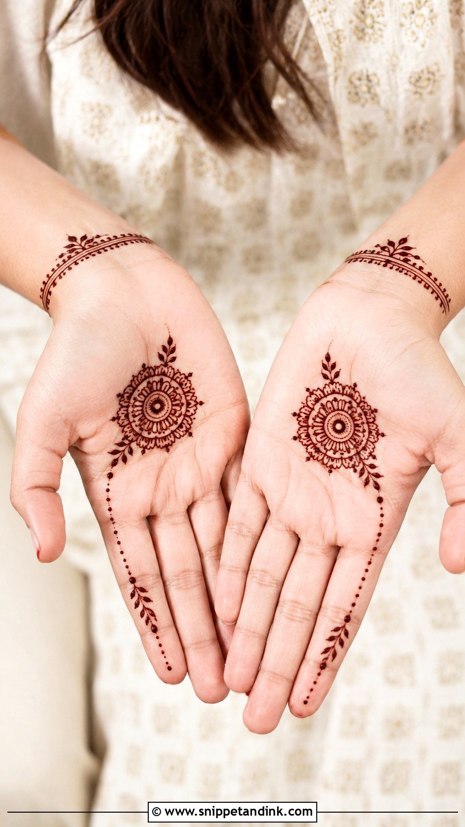 Easy Modern Palm Mehndi Design - Snippet and Ink - 35 Simple Easy Palm Mehndi Design Ideas