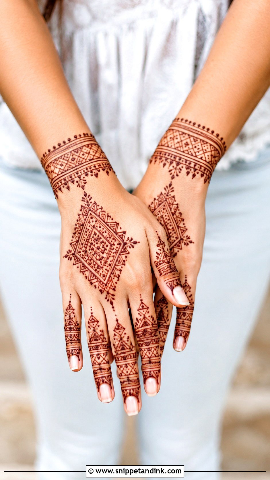 Easy Moroccan Mehndi Design - Snippet and Ink - 35 Easy Mehndi Design Ideas