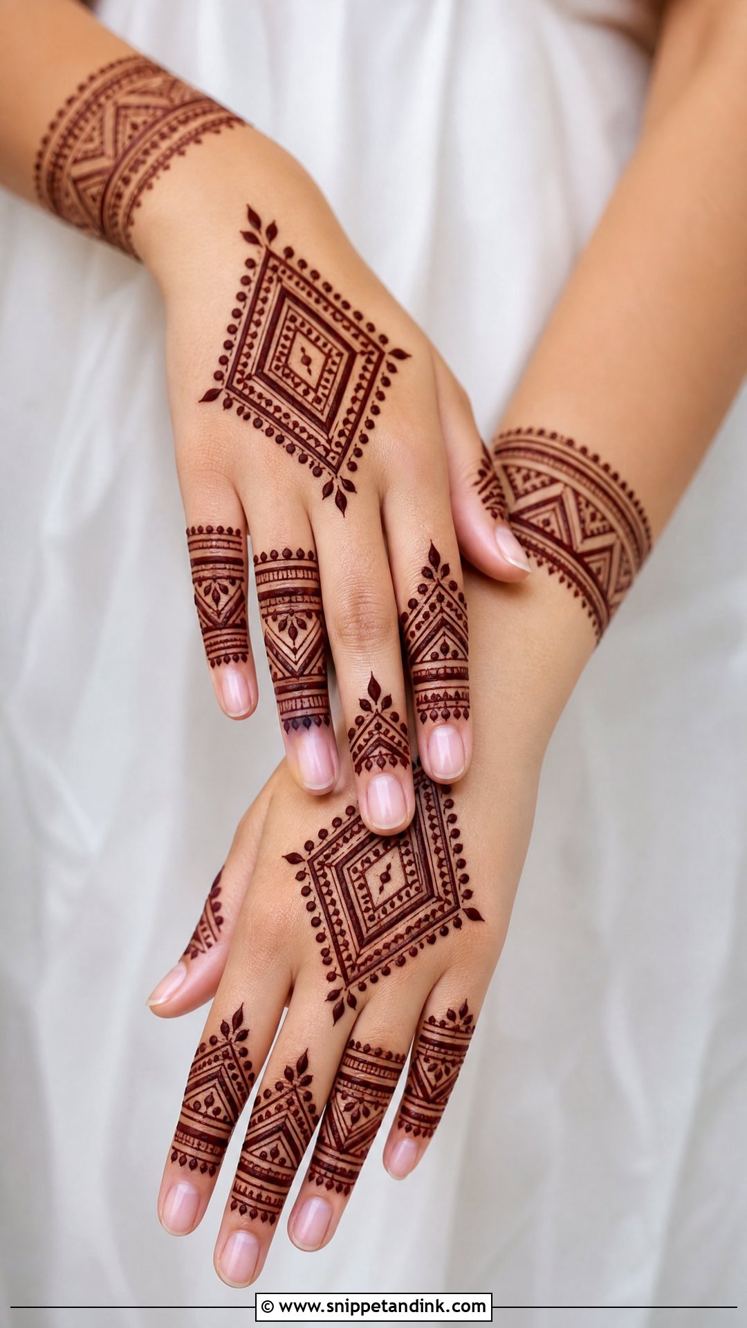 Easy Moroccan Mehndi Design - Snippet and Ink - 35 Easy Mehndi Designs