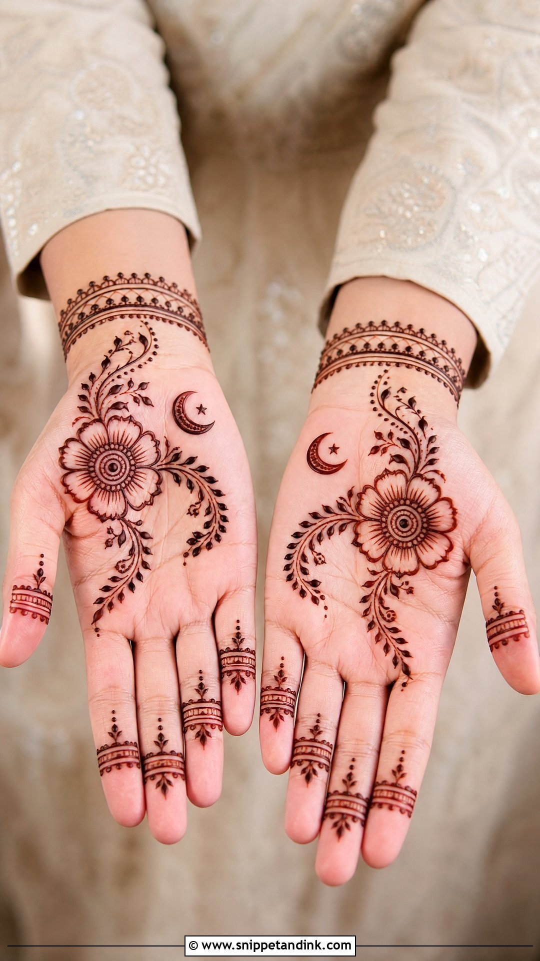 Easy Ramzan Mehndi Design - Snippet and Ink - 30 Ramzan Mehndi Design Ideas