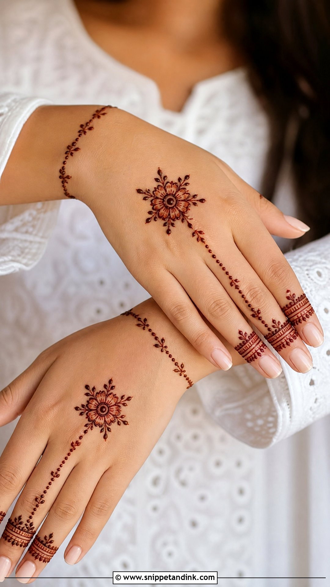 Easy Ring Front Hand Mehndi Design - Snippet and Ink - 35 Simple Easy Front Hand Mehndi Designs