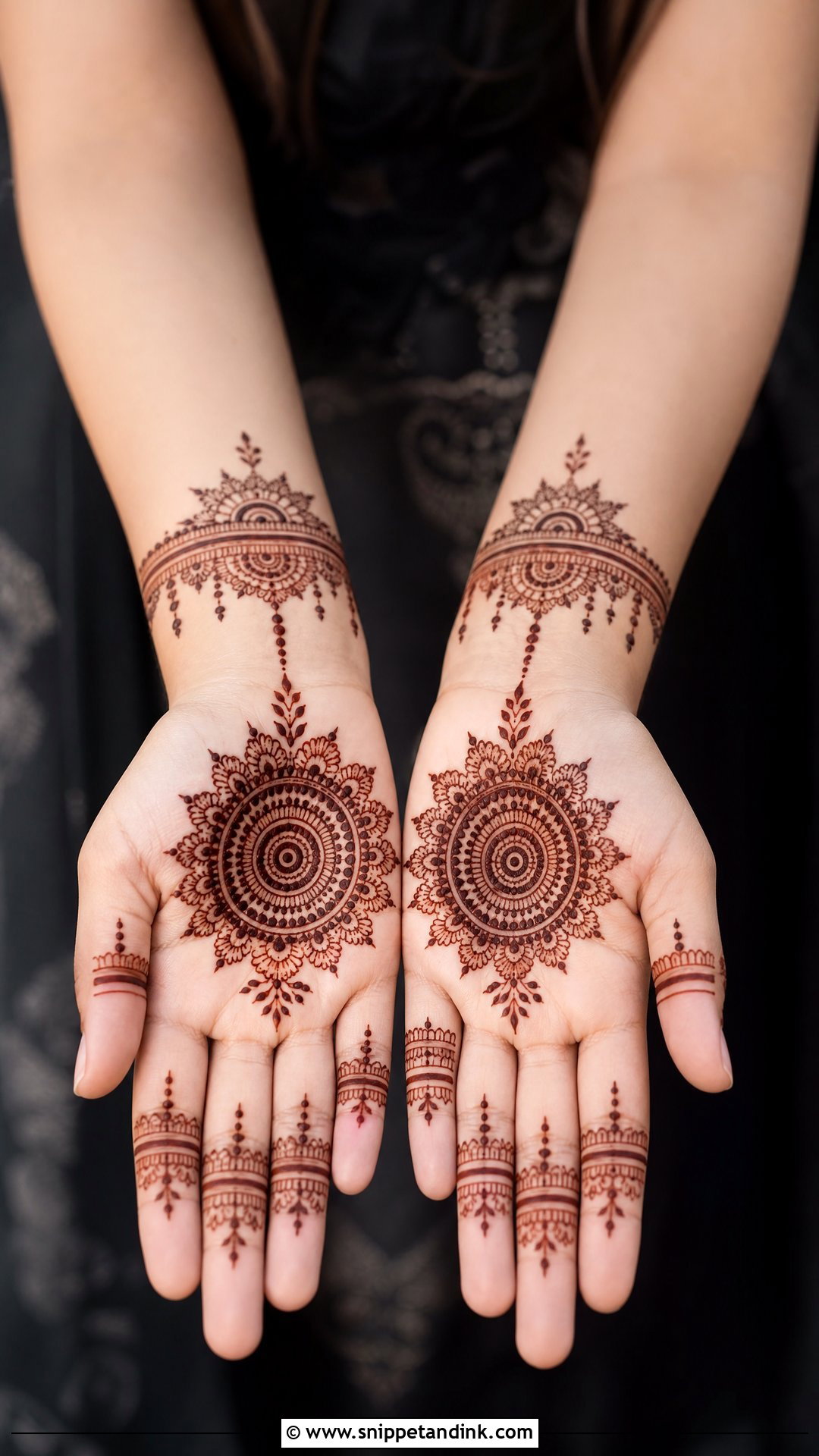 Easy Round Mehndi Design - Snippet and Ink - 35 Easy Mehndi Designs
