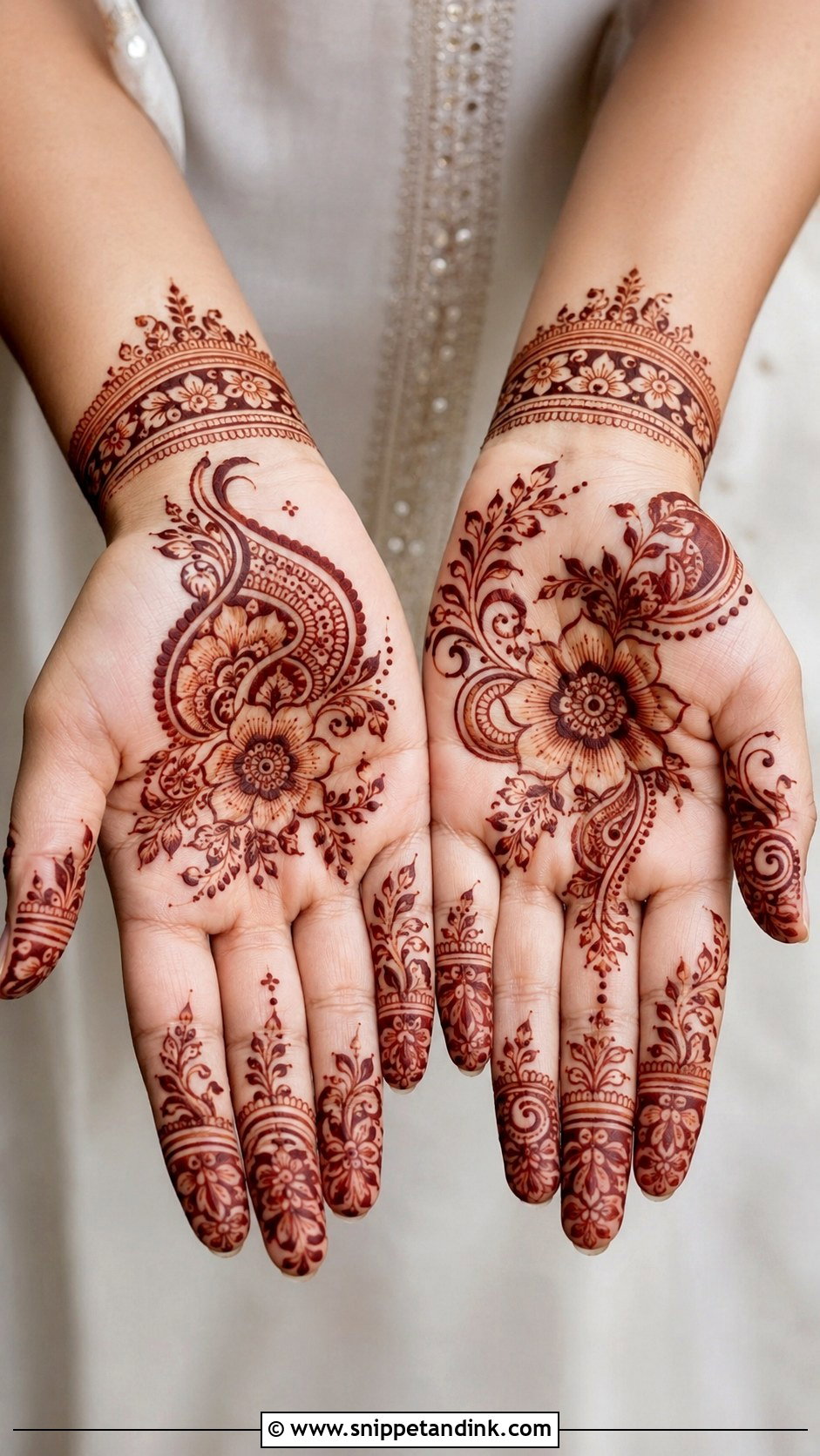 Easy Shaded Mehndi Design - Snippet and Ink - 35 Simple Easy Mehndi Designs