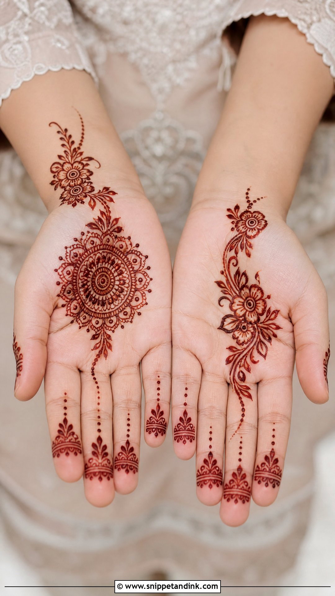 Easy Small Hand Mehndi Design - Snippet and Ink - 35 Easy Mehndi Designs