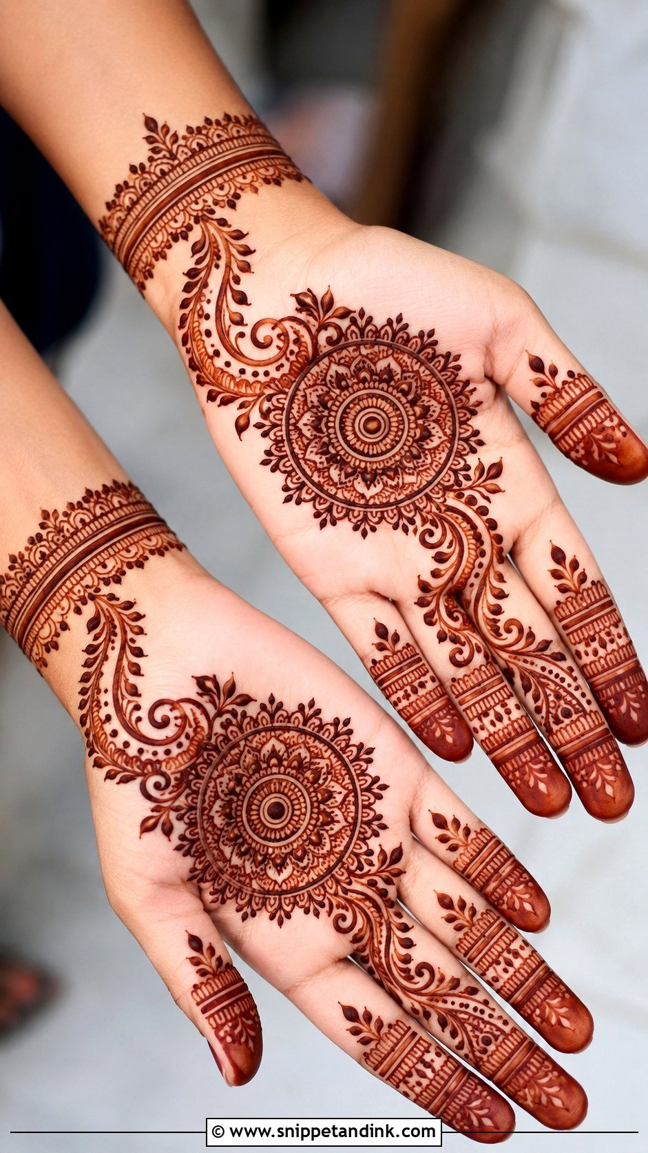 Easy Step By Step Mehndi Design - Snippet and Ink - 35 Mehndi Designs for Beginners
