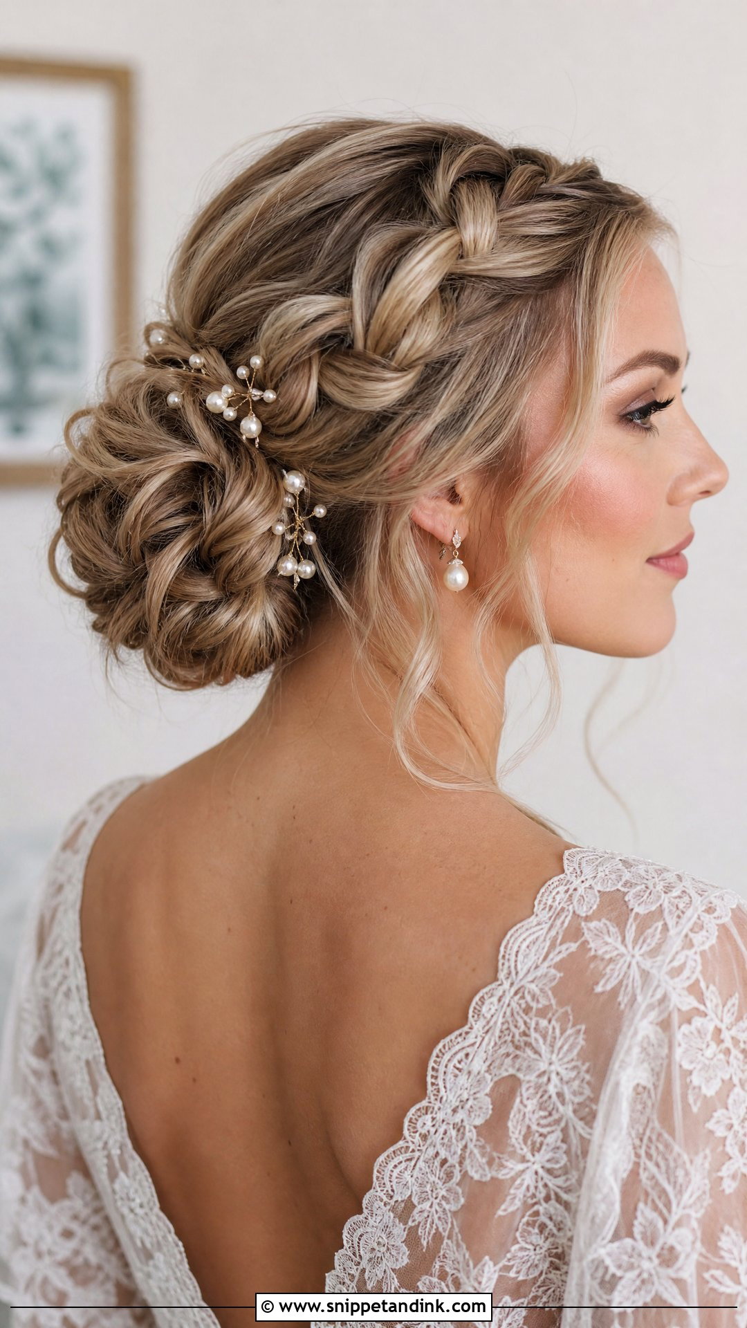 Easy Wedding Braided Bun - Snippet and Ink - 15 Easy Wedding Hair Styles