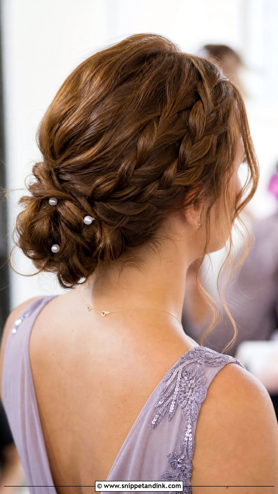 Easy Wedding Braided Bun - Snippet and Ink - 15 Cute Easy Wedding Hairstyles