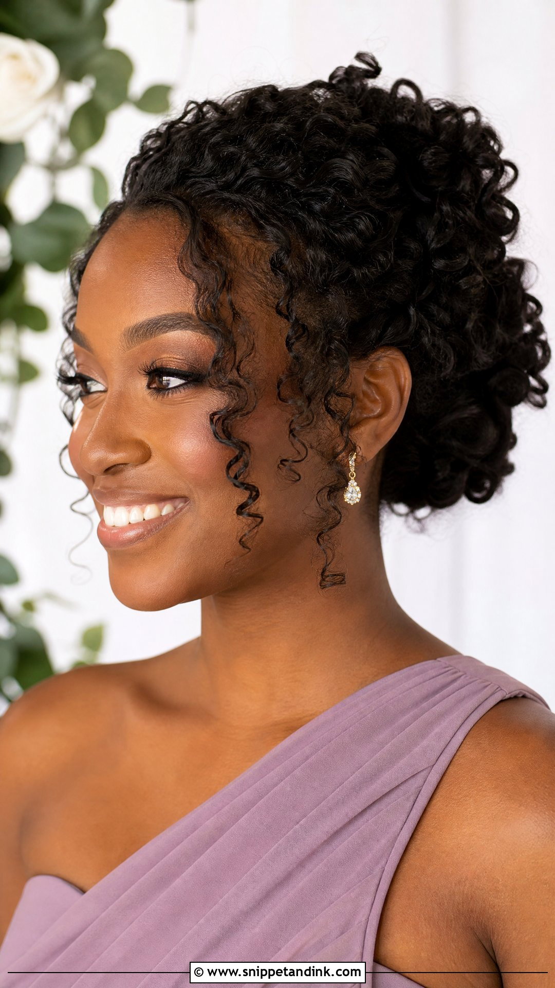 Easy Wedding Curly Updo - Snippet and Ink - 15 Cute Easy Wedding Hairstyles